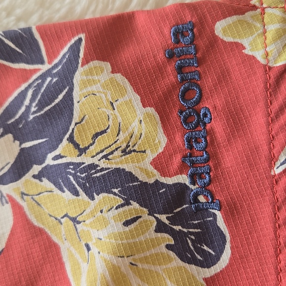 Floral Red Patagonia Swim Shorts - Picture 6 of 12